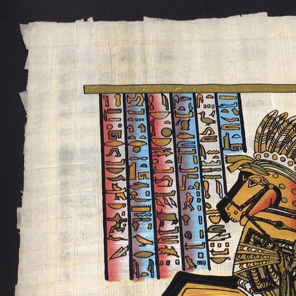 Papyrus Print‎ of Ramses the Great & The Gold of the Pharaohs Battle of Dapur - Picture 2 of 12